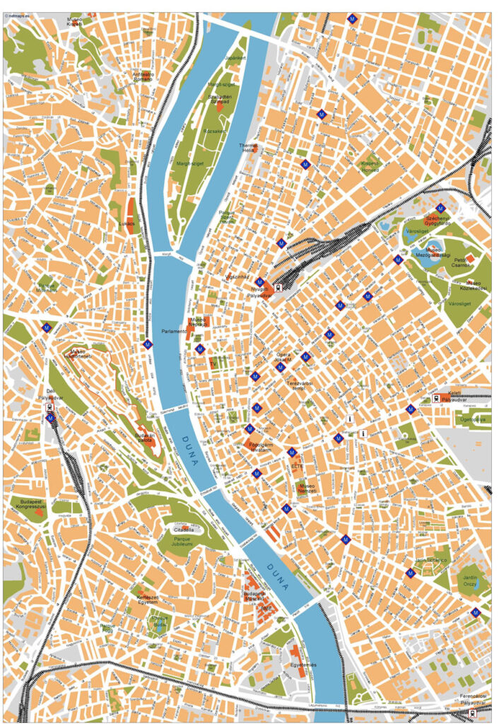 Budapest-Vector-Map